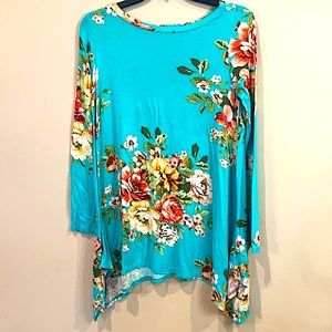Oddy Long Sleeve Floral Top